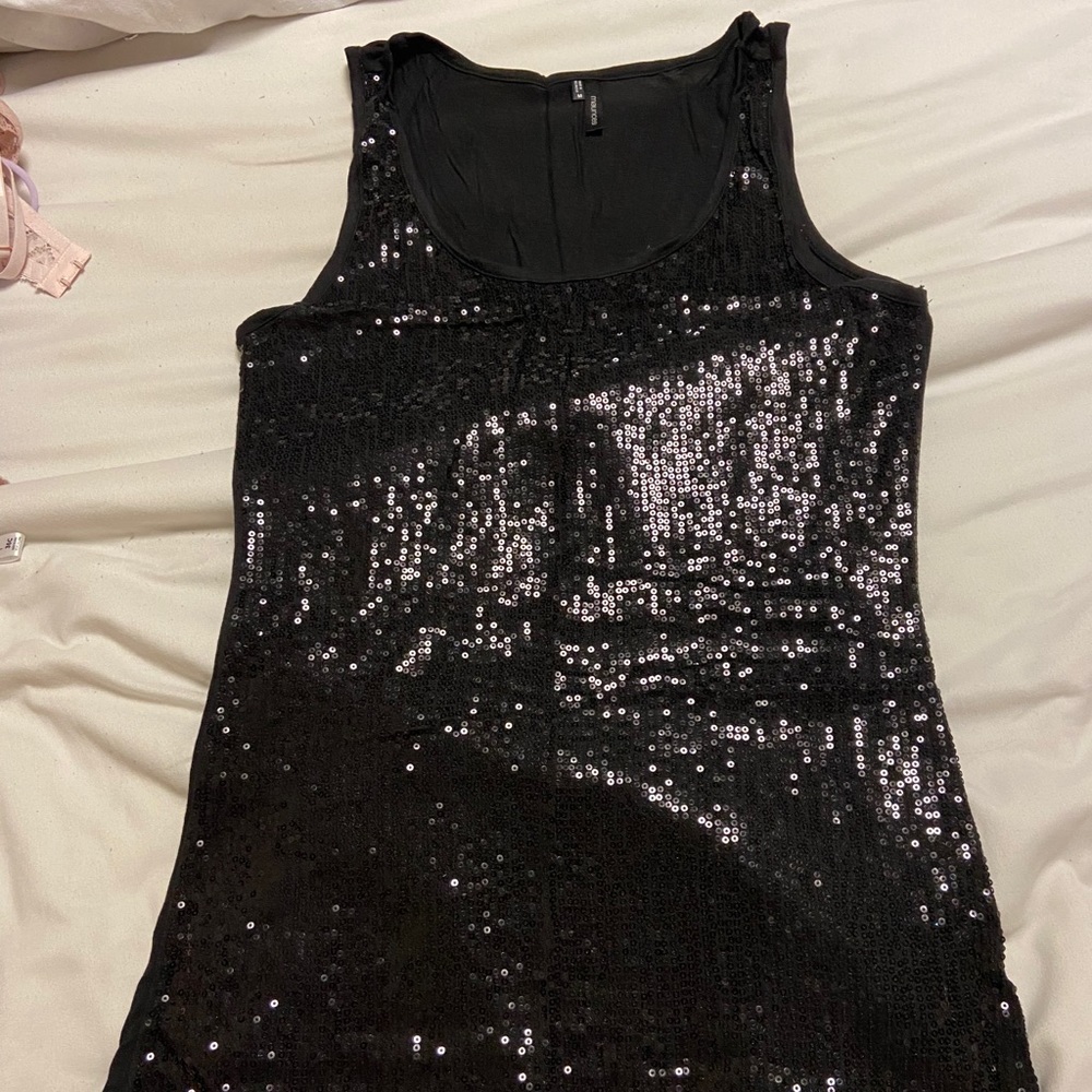 sequin tank top